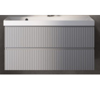 Тумба под раковину AquaMoon подвесная 100 см серая AQM900110GM