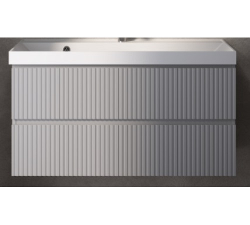 Тумба под раковину AquaMoon подвесная 100 см серая AQM900110GM