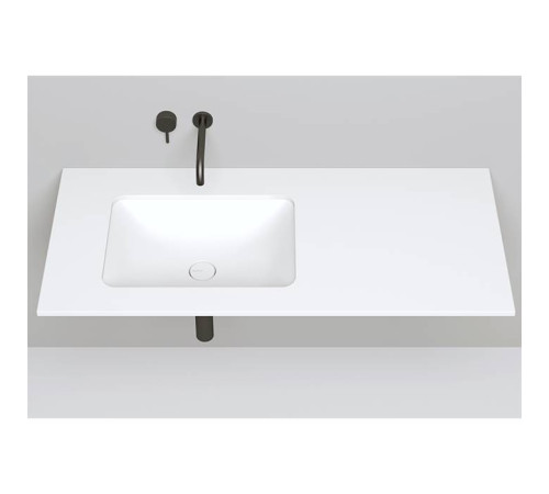 Раковина врезная снизу Salini Marea 55х40х13.4 см S-Stone белый матовый 1802206M