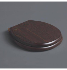 Сиденье для унитаза Simas Londra микролифт дерево орех петли бронза LO009 noce/br