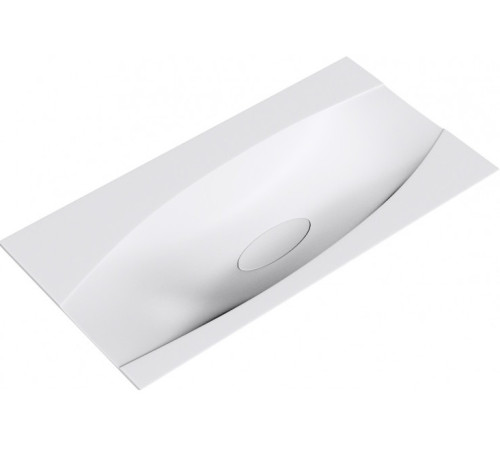 Раковина Clarberg Papyrus 1000 мм белый глянец Pap.10.04. WG