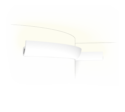 Карниз для скрытого освещения Orac Decor C373F ANTONIO гибкий