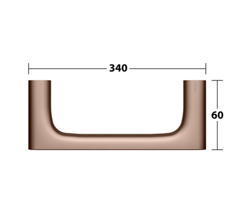 Кольцо для полотенца Keuco Edition 400 подвесное brushed red gold 11521290000