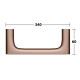 Кольцо для полотенца Keuco Edition 400 подвесное brushed red gold 11521290000
