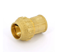 Муфта обжимная Tiemme 3400 25 мм х 3/4 ВР латунная 3400010