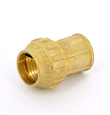 Муфта обжимная Tiemme 3400 25 мм х 3/4 ВР латунная 3400010