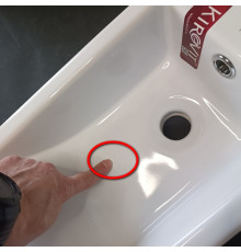 Раковина Kirovit Фостер 450 455х250х147 мм с отверстием под смеситель 4640021065907