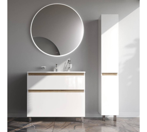 Тумба под раковину напольная AM.PM X-Joy 100 см 2 ящика белый глянец M85AFSX1002WG