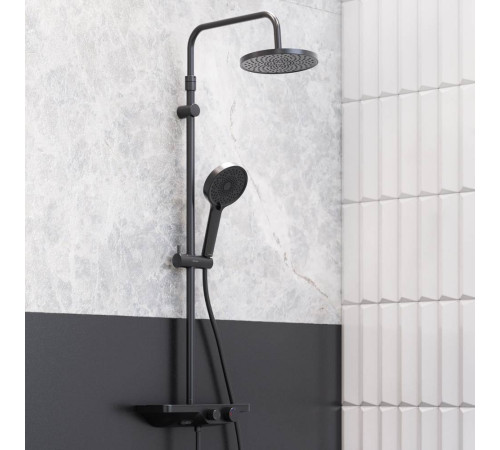 Душевая система AM.PM Apollo со смесителем черный 947730300