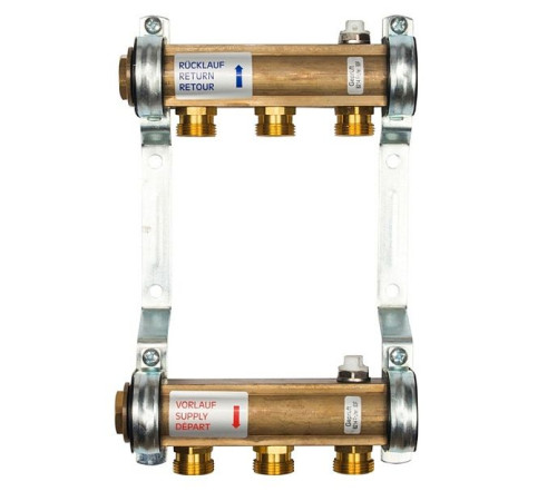 Коллекторная группа Watts Profil HKV/A 03 контура 1 x 3/4 Евроконус 10004540