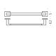 Полотенцедержатель Colombo Design Basic Q 41 см хром B3709.CR