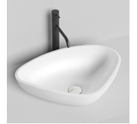 Раковина накладная Salini Gloria 56.4х39.5х16.5 см S-Stone белая матовая 1102206M