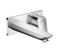 Смеситель для раковины Hansgrohe Logis настенный внешняя часть излив 195 мм 71220000