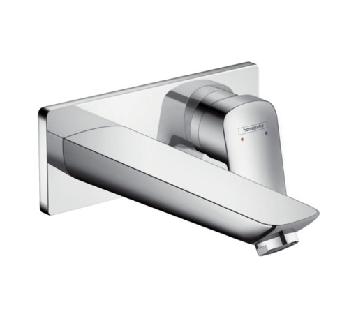Смеситель для раковины Hansgrohe Logis настенный внешняя часть излив 195 мм 71220000