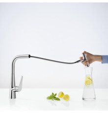 Смеситель для кухни Hansgrohe Talis Select M51 300 выдвижной излив хром 72821000