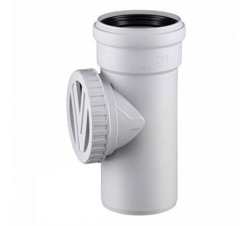 Ревизия канализационная Ostendorf Skolan Safe SKRE 110 мм PP-MD RAL 7035 335600