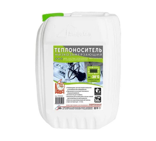 Теплоноситель АльфаХим PROFI ECO-30 пропиленгликоль 50 кг ПРЭ30-050