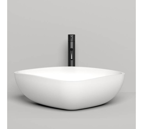 Раковина накладная Salini Gloria 56.4х39.5х16.5 см S-Stone белая матовая 1102206M