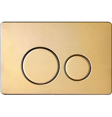 Панель смыва AQUAme нержавеющая сталь золото шлифованное AQM4111BG