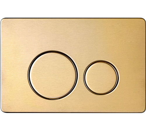 Панель смыва AQUAme нержавеющая сталь золото шлифованное AQM4111BG