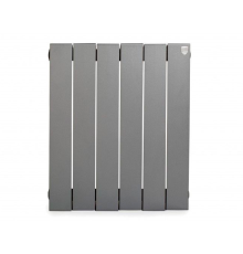Радиатор биметаллический Royal Thermo PianoForte 500 Silver Satin 6 секций RTPFSS50006