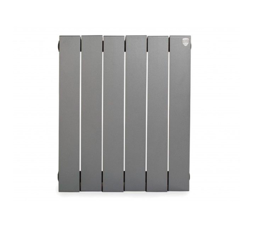 Радиатор биметаллический Royal Thermo PianoForte 500 Silver Satin 6 секций RTPFSS50006