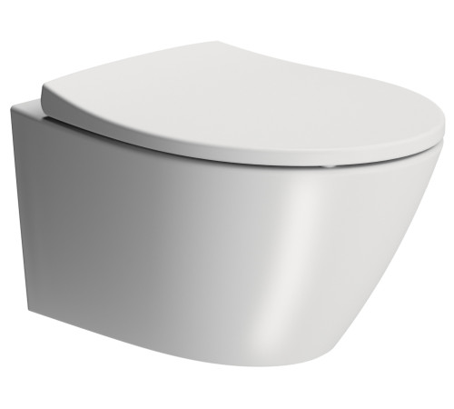 Унитаз подвесной безободковый GSI Modo Swirlflush 520x370 мм белый матовый 9816FR509