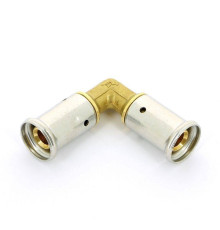 Угол пресс Henco 16x16 мм латунь 1P-1616