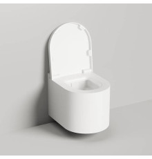 Унитаз подвесной Salini Gemelli 53х41х42 см S-Stone белый сиденье микролифт 240121KM