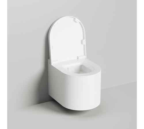 Унитаз подвесной Salini Gemelli 53х41х42 см S-Stone белый сиденье микролифт 240121KM