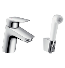 Смеситель для раковины Hansgrohe Logis с гигиеническим душем 71290000