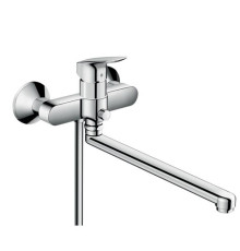 Смеситель для ванны однорычажный Hansgrohe Logis с длинным изливом хром 71402000