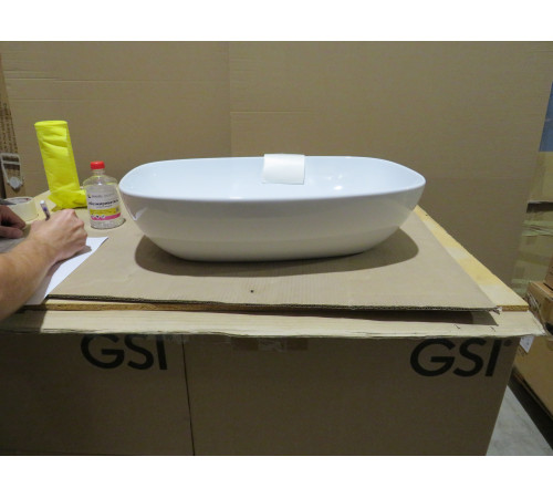 Уценка. Раковина-чаша GSI Nubes 600х380 мм белая глянцевая 978311_УЦ/3
