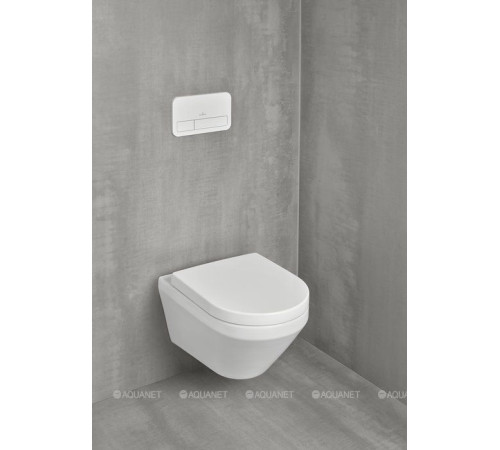 Унитаз подвесной Villeroy & Boch Architectura 370x530 мм TwistFlush с сиденьем 4694CL01