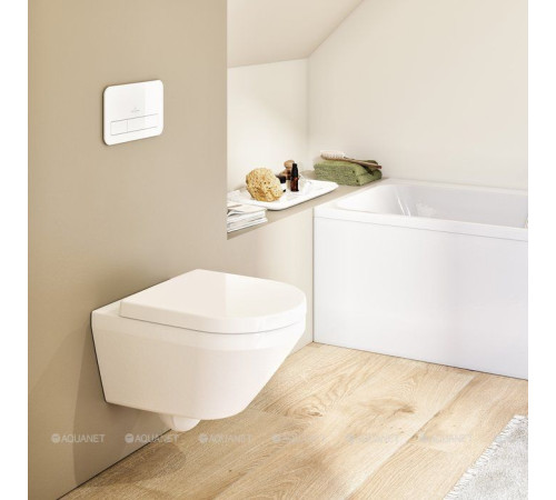 Унитаз подвесной Villeroy & Boch Architectura 370x530 мм TwistFlush с сиденьем 4694CL01