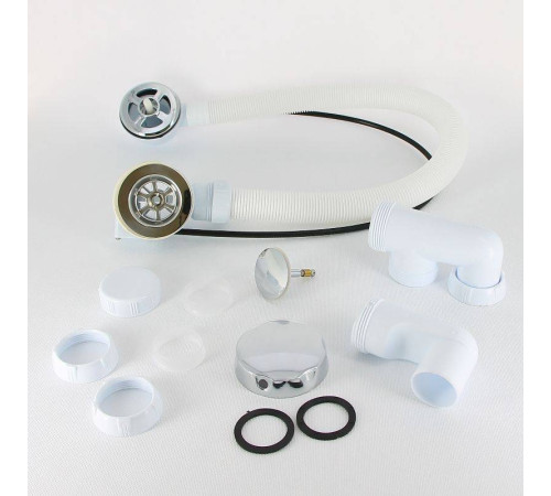 Слив-перелив для ванны Wirquin полуавтомат L700 мм с регулируемым сифоном 30975014