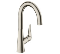 Смеситель для кухни Hansgrohe Talis M51 220 поворотный излив сталь 72814800