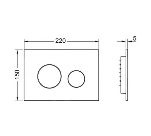 Панель смыва для унитаза TECE TECEloop пластик белый матовый 9240926