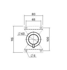 Внутренняя часть смесителя для душа Quadro Design Brushed Steel IN044AS
