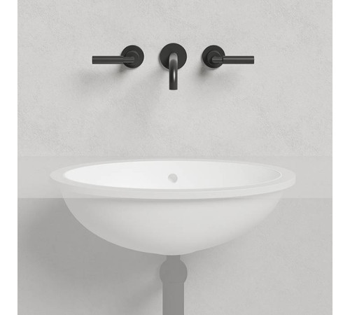 Раковина встраиваемая снизу Salini Marea 12 545х375х187 мм с переливом S-Sense белый глянцевый 1101109G