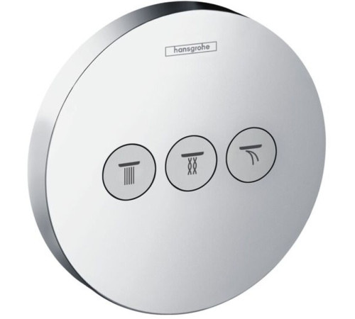 Запорный вентиль Hansgrohe ShowerSelect S для 3 потребителей скрытый монтаж хром 15745000