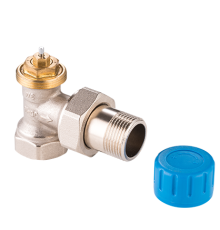 Клапан термостатический угловой Tiemme Premium 1/2 с преднастройкой 72004