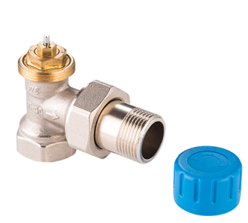 Клапан термостатический угловой Tiemme Premium 1/2 с преднастройкой 72004