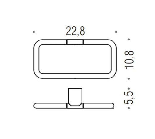 Полотенцедержатель-кольцо Colombo Design Mini PVD графит матовый B4031.GM