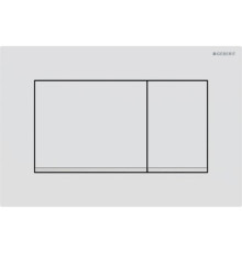 Клавиша смыва Geberit Sigma30 для двойного смыва квадратная белый матовый/хром 115.883.JT.1