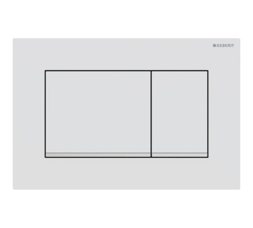 Клавиша смыва Geberit Sigma30 для двойного смыва квадратная белый матовый/хром 115.883.JT.1