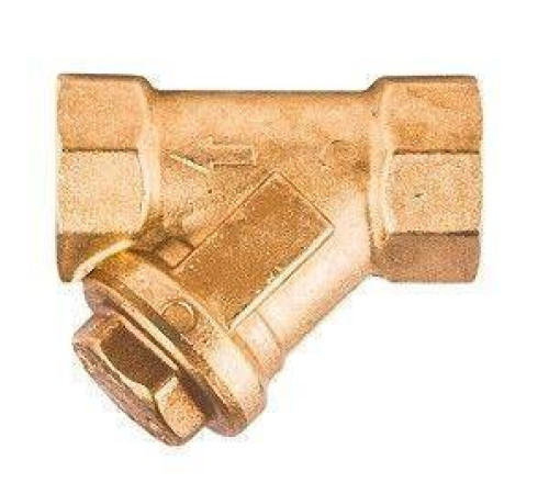 Фильтр сетчатый Giacomini R74A 1 1/4 дюйма ВР PN 16 латунь R74AY106