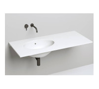 Раковина встраиваемая снизу Salini Marea 12 545х375х187 мм с переливом S-Sense белый глянцевый 1101109G