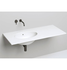 Раковина встраиваемая снизу Salini Marea 12 545х375х187 мм с переливом S-Sense белый глянцевый 1101109G