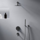 Встраиваемая душевая система AM.PM Scandinavian Pure со смесителем и изливом черная 936510300